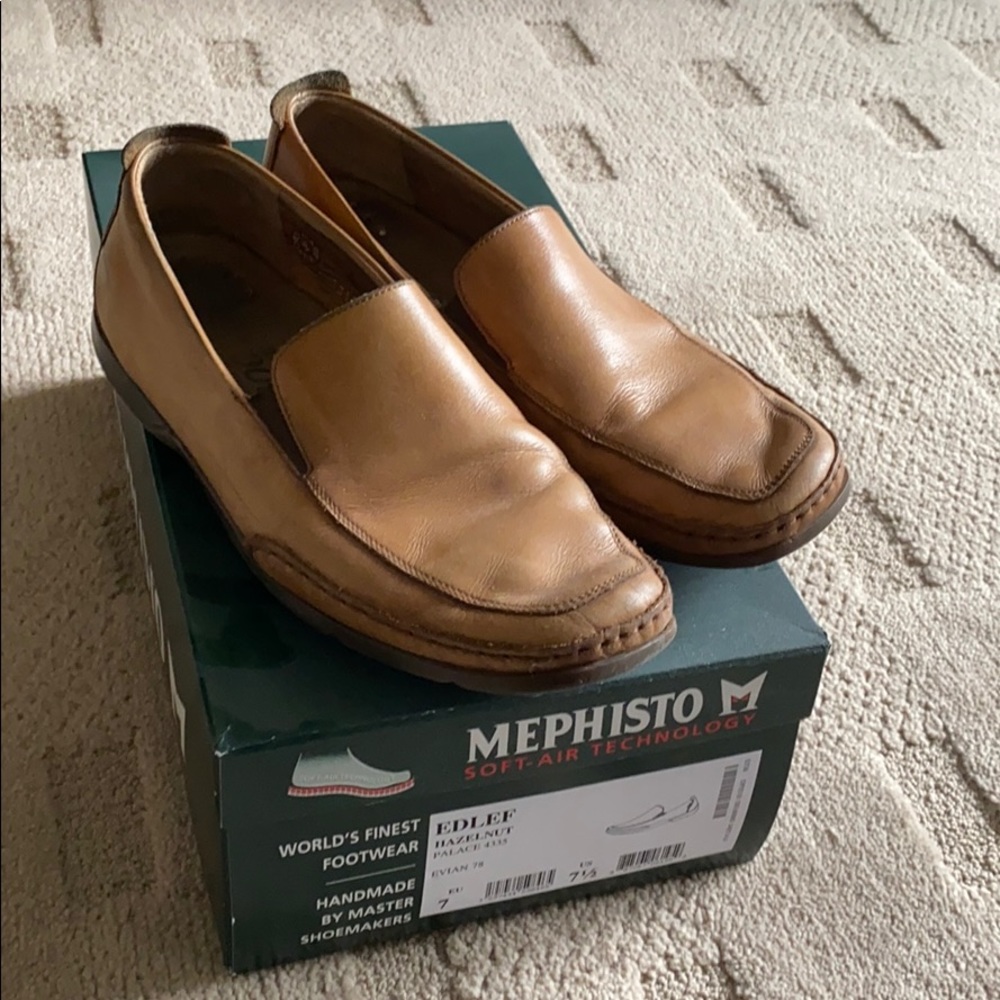 Mephisto Tan slip on shoes